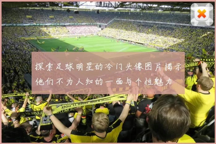 探索足球明星的冷门头像图片揭示他们不为人知的一面与个性魅力