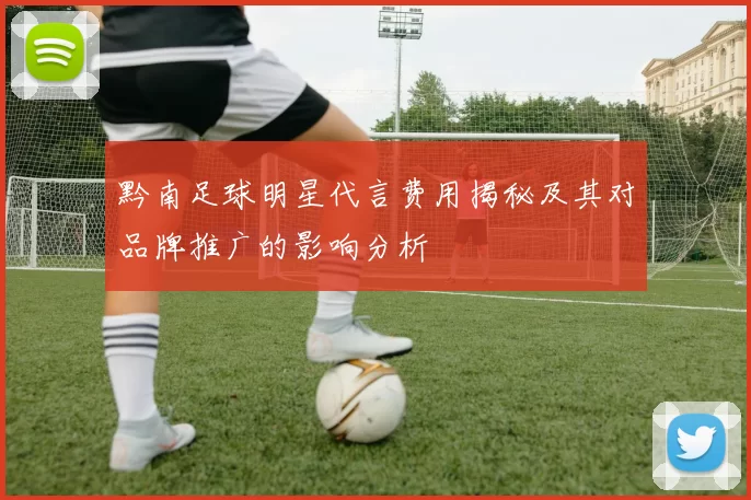 黔南足球明星代言费用揭秘及其对品牌推广的影响分析